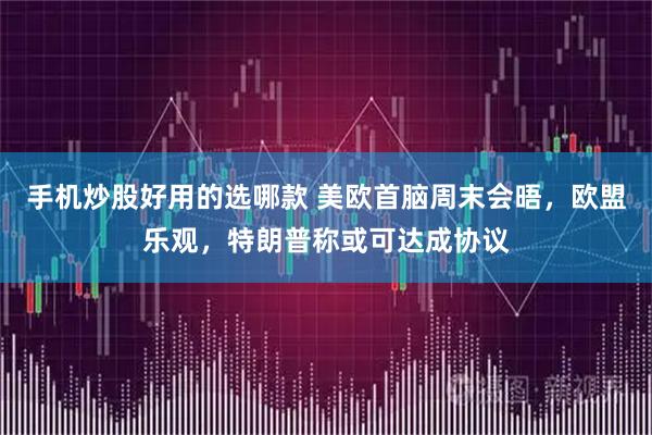 手机炒股好用的选哪款 美欧首脑周末会晤，欧盟乐观，特朗普称或可达成协议